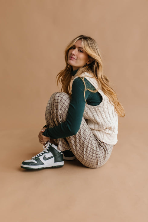 Snow Bunny Knit Vest// Ivory